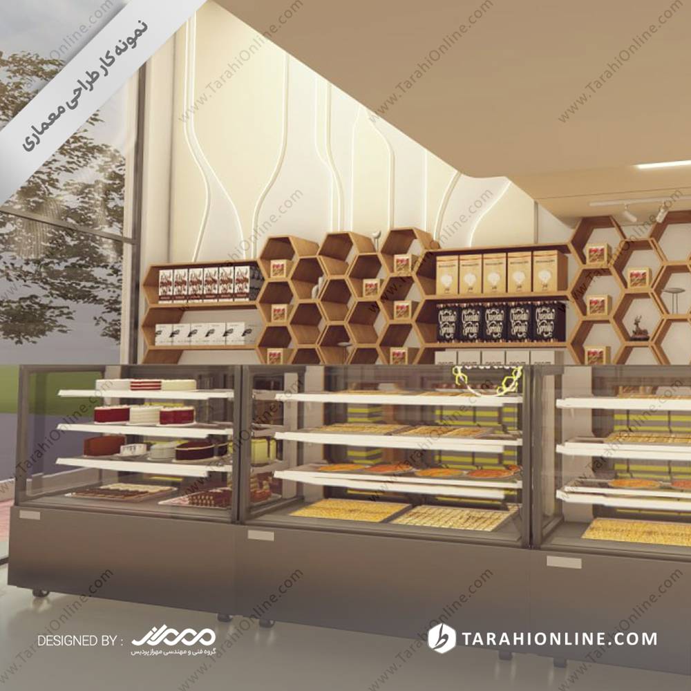 طراحی داخلی شیرینی فروشی